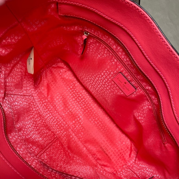 Kate Spade Abbey Street Karla in Cream and Hot Pink EUC - Picture 15 of 17